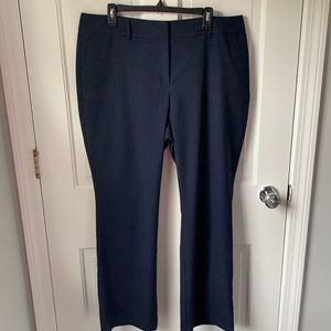 Ann Taylor Factory Industrial Navy dress pant, curvy cut sz 14